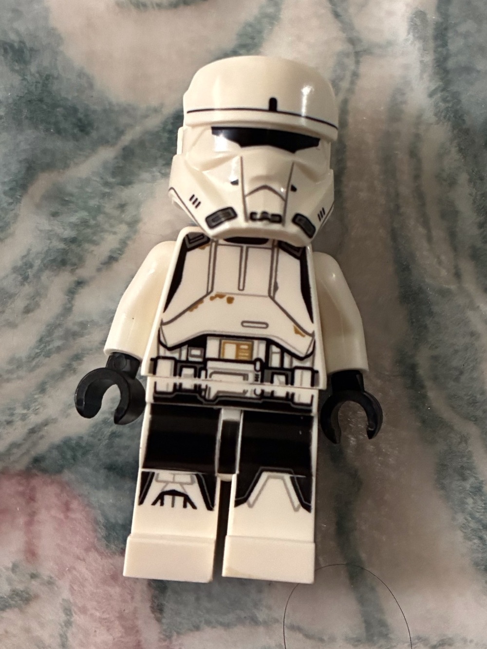 White and Black Stormtrooper-Style Lego minifigure
